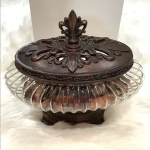 Glass French Quarter Potpourri Jar